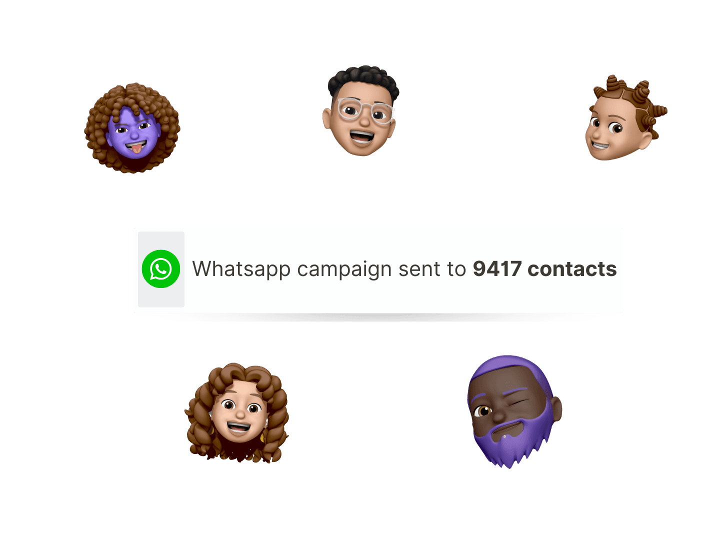 WhatsApp newsletter campaign interface